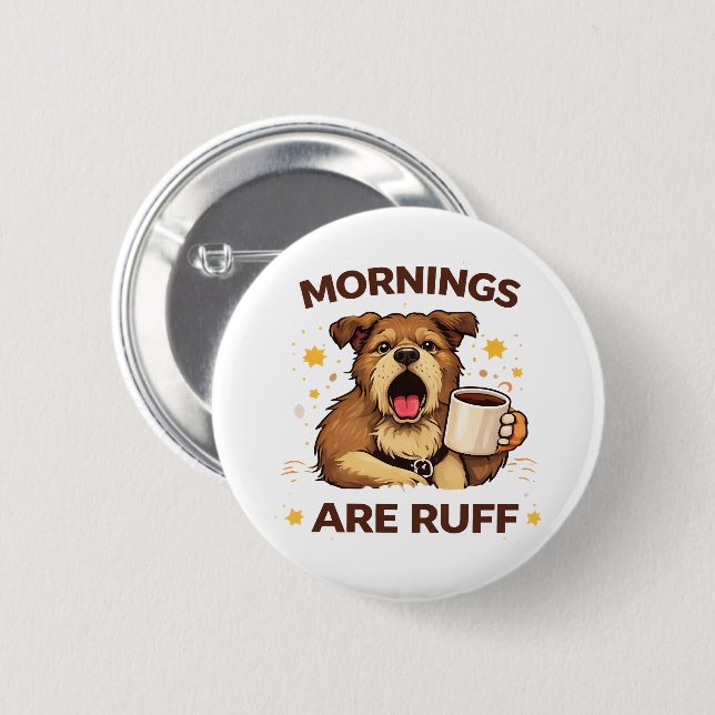 Cozy Dog Illustration Button (Front & Back)