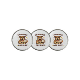 Cozy Dog Illustration Golf Ball Marker