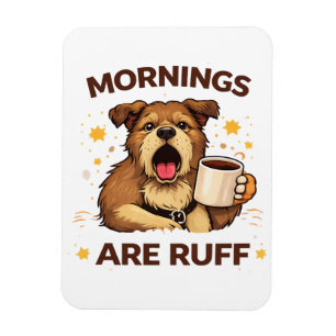 Cozy Dog Illustration Magnet