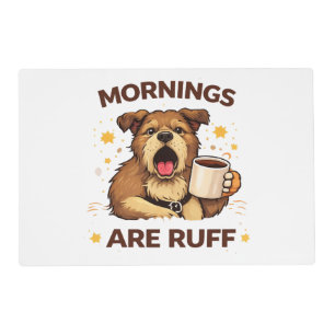 Cozy Dog Illustration Placemat