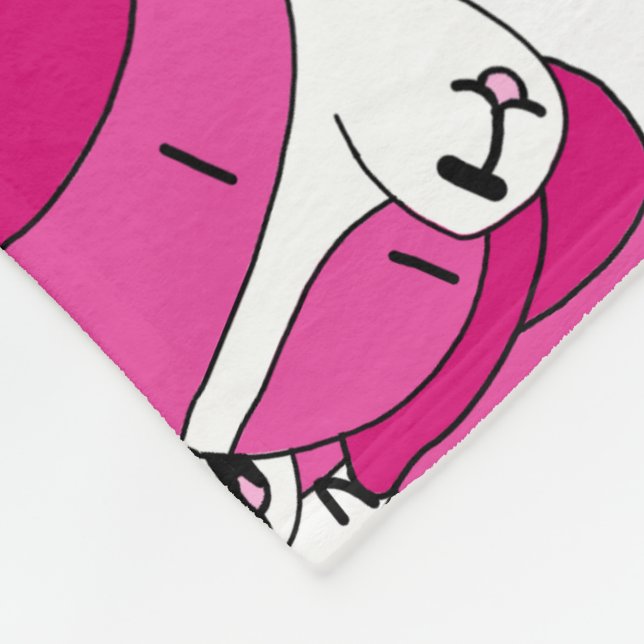 Cozy Dog Pillowcase Fleece Blanket (Corner)