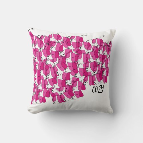 Cozy Dog Pillowcase Throw Pillow