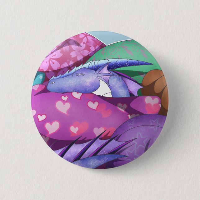 Cozy Dragon Button (Front)