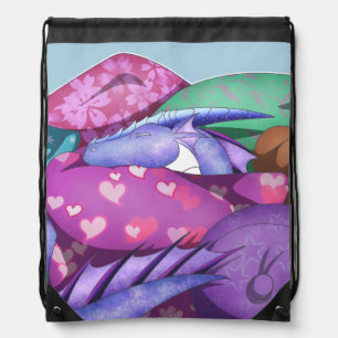 Cozy Dragon Drawstring Bag