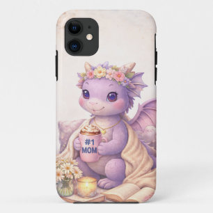 Cozy Dragon Mom iPhone Tough Case