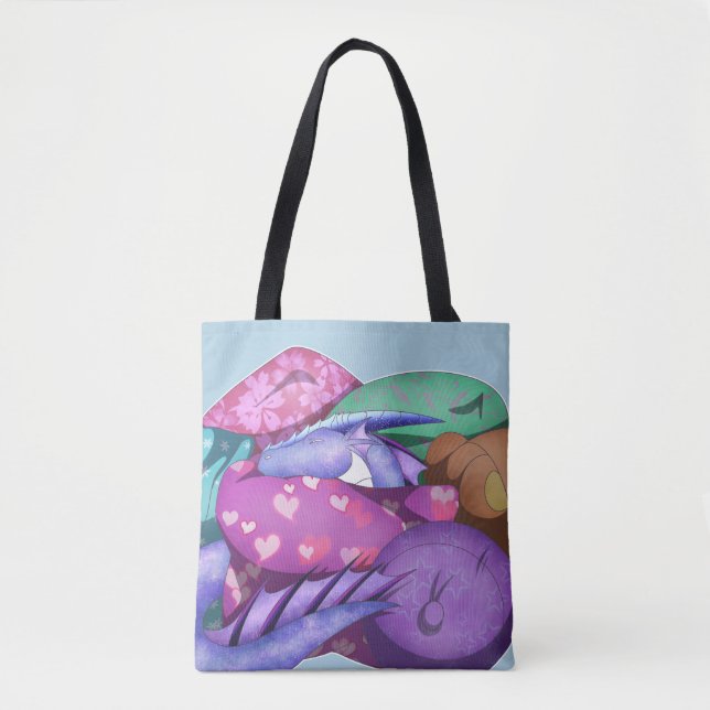Cozy Dragon Tote Bag (Front)
