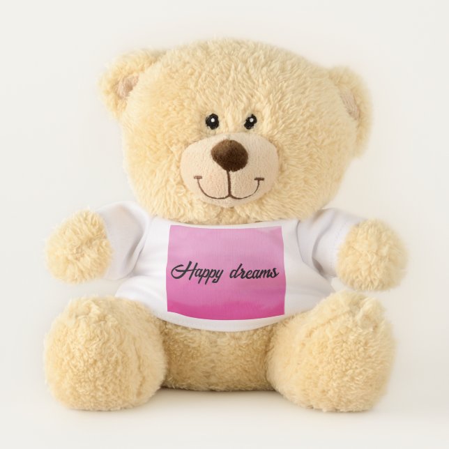 Cozy dreamy pink teddy bear (Front)