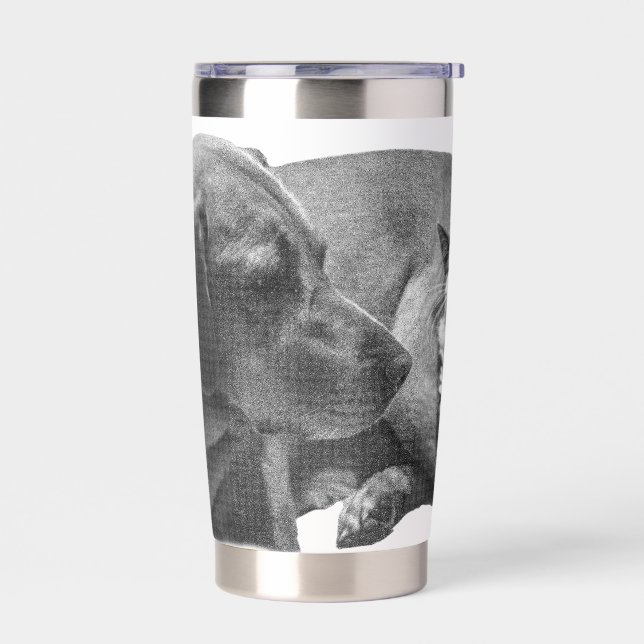 Cozy Duo, Soft Shaded Insulated Tumbler (Left)