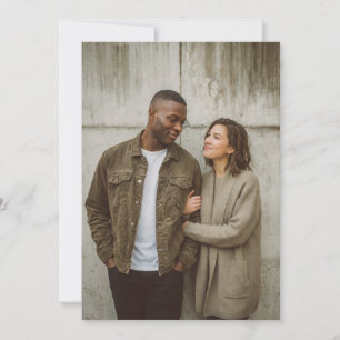 Cozy Earthy Casual Photo Invitation
