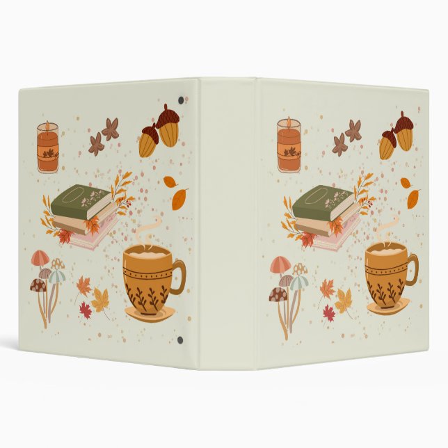  Cozy Fall 3 Ring Binder (Background)