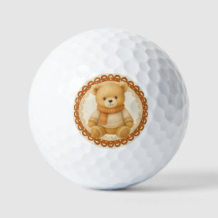 Cozy Fall Baby Shower   Neutral Cream & orange Golf Balls
