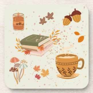 Cozy Fall Beverage Coaster