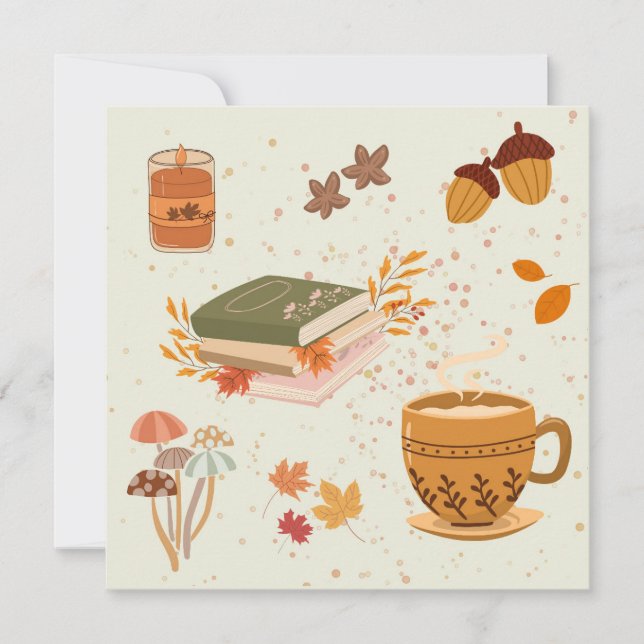 Cozy Fall Birthday  Card (Front)