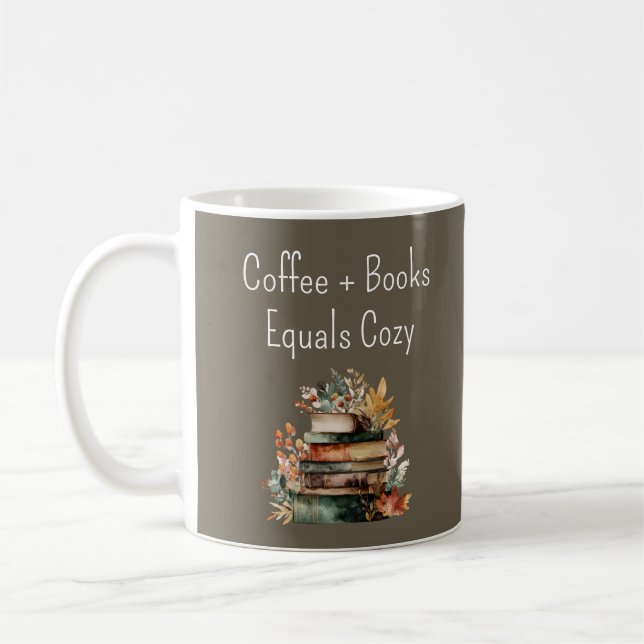 Cozy Fall Book Mug (Left)