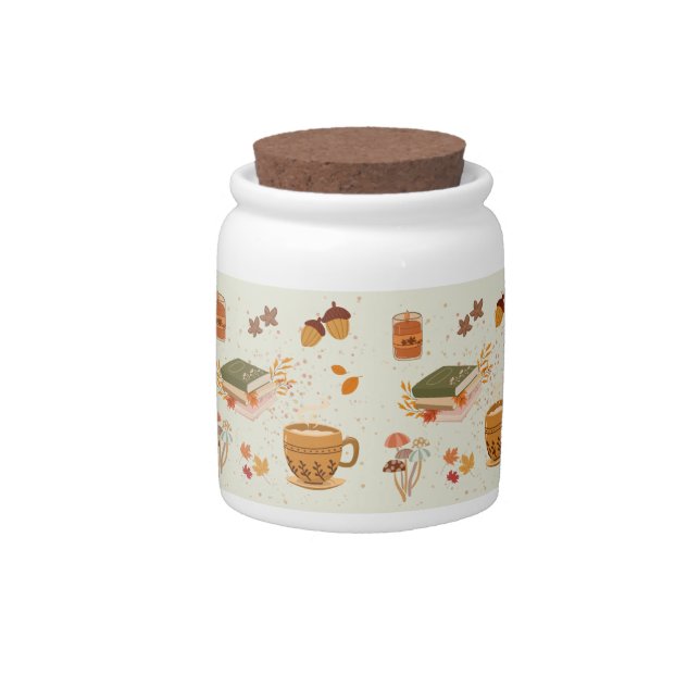  Cozy Fall Candy Jar (Front)