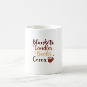 Cozy Fall Checklist Mug Blankets Candles Cocoa