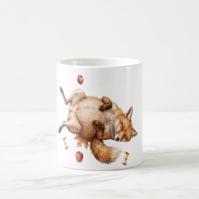 Cozy Fall Fox Mug - Sleeping Fox (Center)