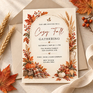 Cozy Fall Gathering Invitation