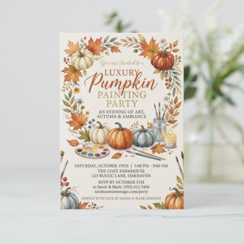 Cozy Fall Harvest Dinner Party Invitation 2026 Pri
