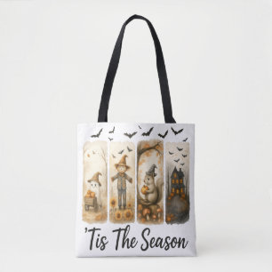 Cozy Fall Harvest Halloween ’Tis The Season Autumn Tote Bag