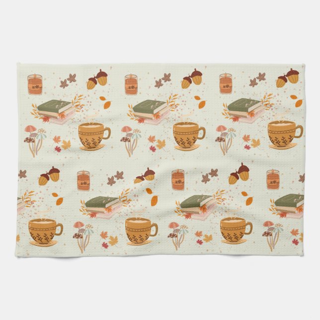 Cozy Fall Kitchen Towel (Horizontal)