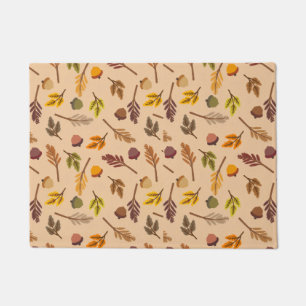 Cozy Fall Leaves & Acorns Doormat