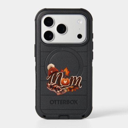 Cozy Fall Mom Pumpkin Autumn Leaves iPhone 17 Pro Case