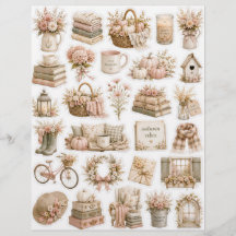 Cozy Fall muted colored Fussy Cuts 
