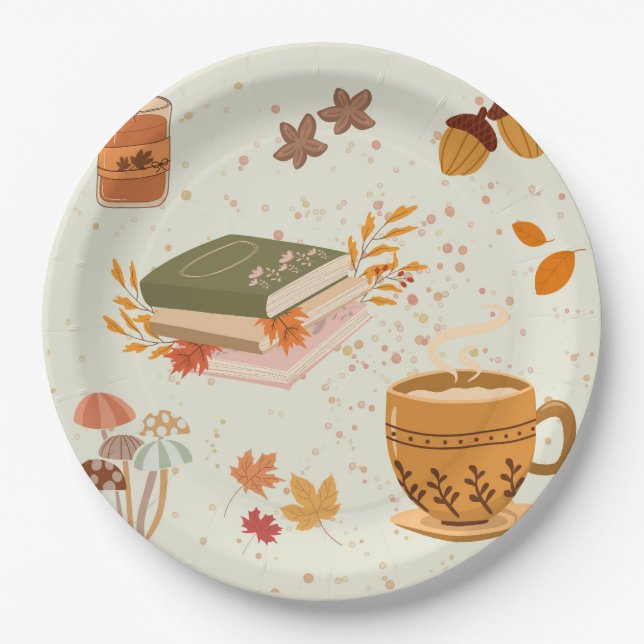 Cozy Fall Paper Plates (Front)