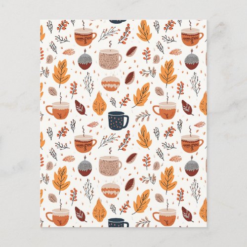 Cozy Fall Pattern Paper Sheet 