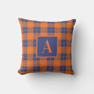Cozy Fall Plaid Buffalo Check Monogrammed 