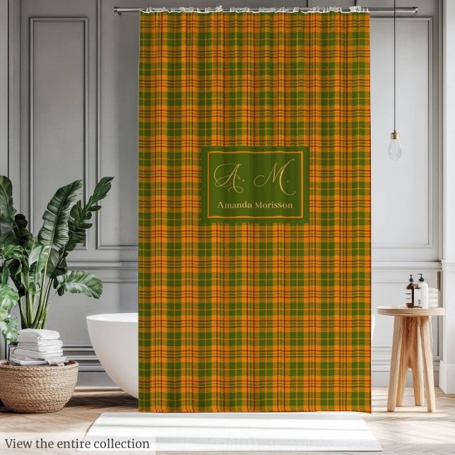 Cozy Fall Plaid Curtain Personalized Farmhouse (Cozy Fall Plaid Curtain Personalized Farmhouse Accent)