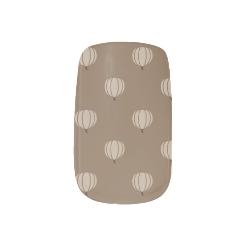 cozy fall pumpkin patterned minx nail art