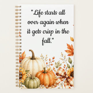 Cozy Fall Pumpkin Planner