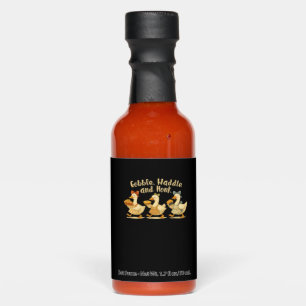 Cozy Fall Season Goose Gobble Waddle Honk Cute Cot Hot Sauces