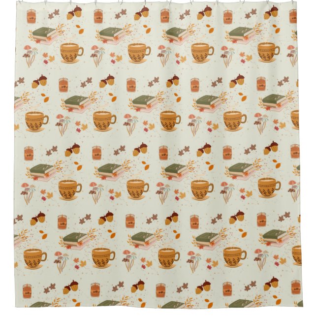 Cozy Fall Shower Curtain (Front)