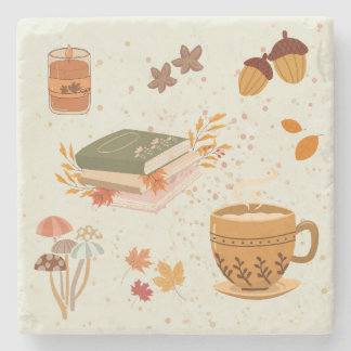 Cozy Fall Stone Coaster