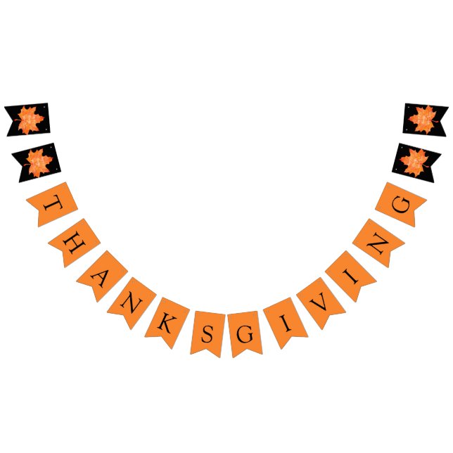 Cozy Fall Thanksgiving Dinner Party Bunting Flags (All)