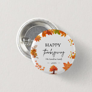Cozy Fall Thanksgiving Dinner Party Button