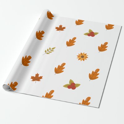 Cozy Fall Thanksgiving Dinner&#160;Party Wrapping Paper