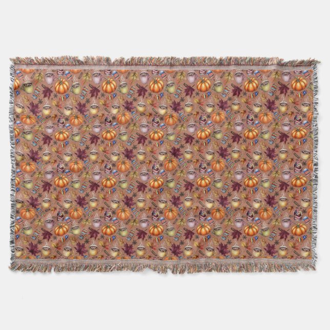 Cozy Fall Throw Blanket (Front)
