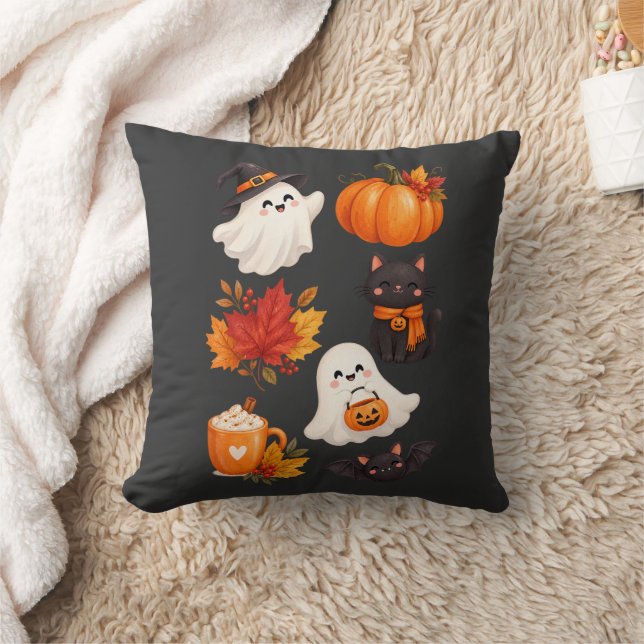 Cozy Fall Throw Pillow  (Blanket)