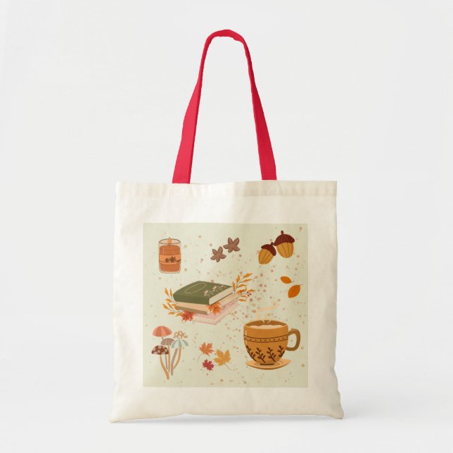  Cozy Fall Tote Bag (Front)