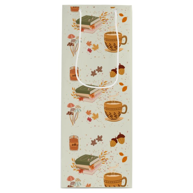  Cozy Fall Wine Gift Bag (Front)