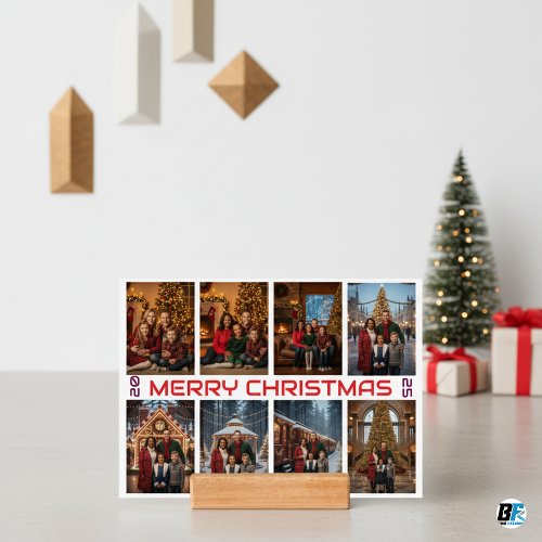 Cozy Family Christmas Photo Collage Holiday D Holder