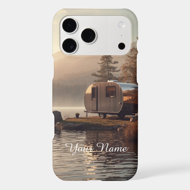 Cozy Fantasy Coastline Lanterns Custom Phone Case (Back)