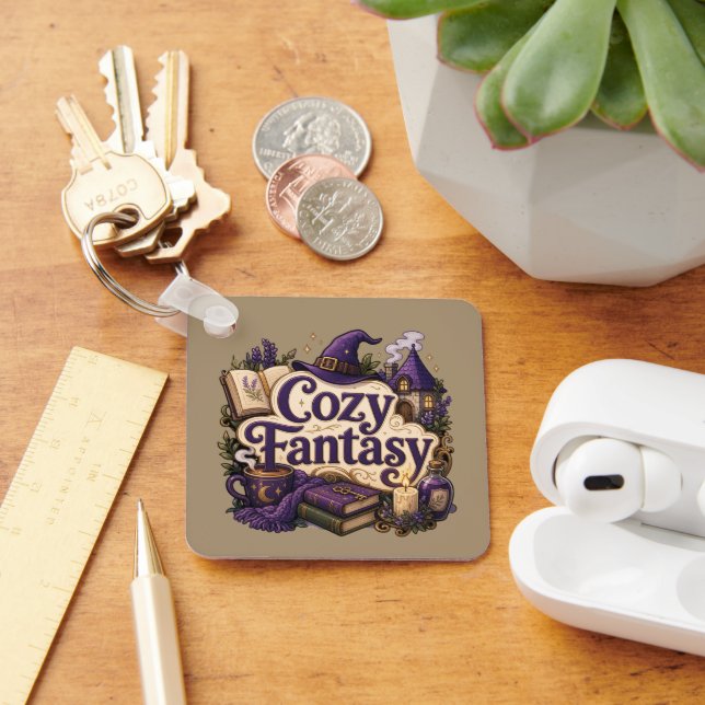 Cozy Fantasy Keychain (Desk)