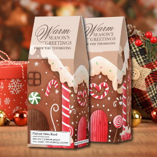 Cozy Festive Christmas Candy Gingerbread House Roasted Coffee