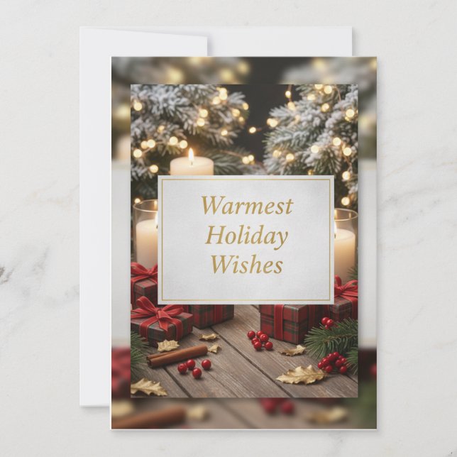 “Cozy Festive Christmas Postcard – Whimsical Winte (Front)