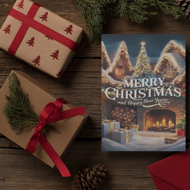 Cozy Fireplace Christmas Card  (Creator Uploaded)